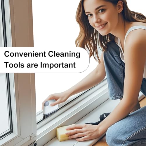 3-in-1 Crevice Cleaning Brush voor thuis en kantoor, Multifunctionele schoonmaakborstel voor kleine ruimtes, Window Dust Removal Tool voor mannen en vrouwen