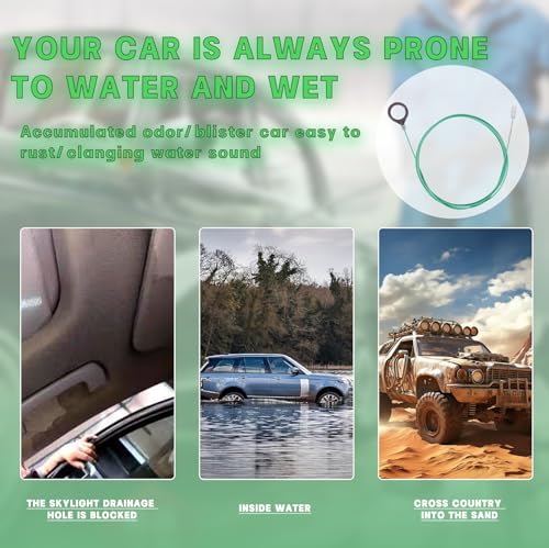 Reinigingsborstel voor schuifdak, afvoerreinigingshulpmiddel, afvoerborstel, 300 cm afvoerborstel, geschikt voor het reinigen van zonnedaken, benzinetanks en afvoeren 5