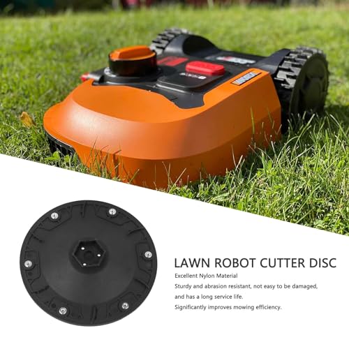 Nylon Robotic Lawnmower Blabe Disc voor L800 Plus WR148E, Lancer L1000 WR147.1 met M4 -draad X 6, Diameter 170,3 Mm, Dikte 27,2 Mm voor Thuis, Tuin 4