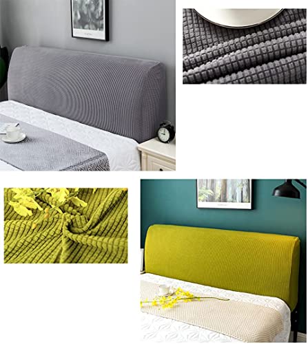 Headboard Cover voor Bed Stretch Headboard Cover Stretch Headboard Cover Stretch Headboard Cover voor gevoerde Headboard Cover 200-220cm Donkergrijs 3