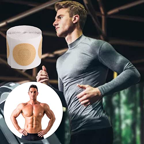 50 paar mannen tepelhoes Sweatproof Soft voorkomt schuren tepel Zelfklevende hoes voor lopende sport ronde Sticker Zelfklevende Bra Pad Ultramarathon-loopgear 4