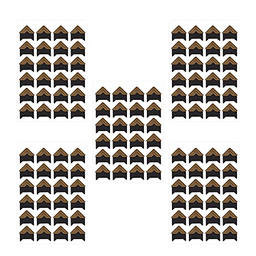 360PCS Foto's Montage Sticker,Foto Hoeken Stickers Zelfklevend voor DIY Scrapbook,Foto Album, Trip Journal,Geheugenboek of Dairy-Gold