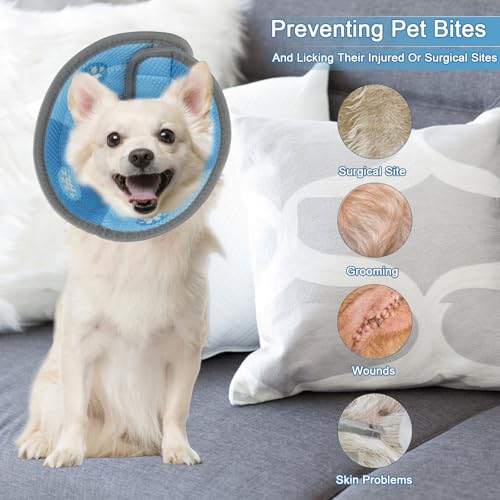 Kattenhalsband, Kattenhalsband, 8,5-12 inch, Opvouwbare Zachte Beschermhalsband, Verstelbare Hondenhalsband, Kattenhalsband voor Puppies, Katten 3