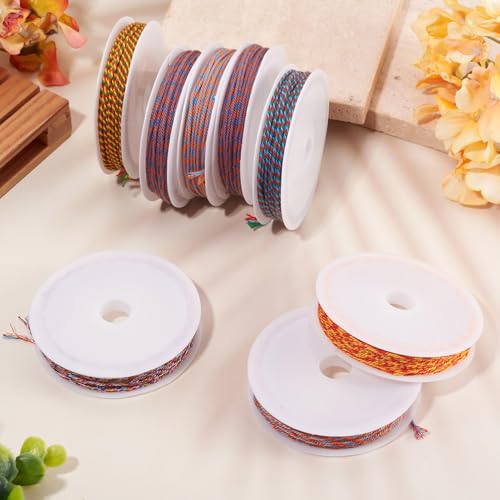 40m Polyester Macrame Cords 1mm gevlochten koord kralen Twisted Wires met Spool voor armband oorbellen ketting sieraden Charms DIY Sieraden ambachten maken