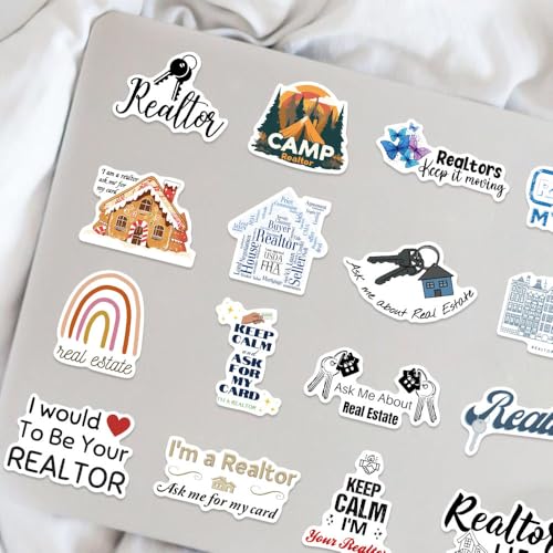 Realtor Sticker Set voor tieners Volwassenen 50 stuks waterdicht Vinyl Sticker Set voor Auto, Motorfiets, Fiets, Skateboard, Snowboard, Bagage, Laptop, Koffer, Helm, Motorfiets, Computer 5