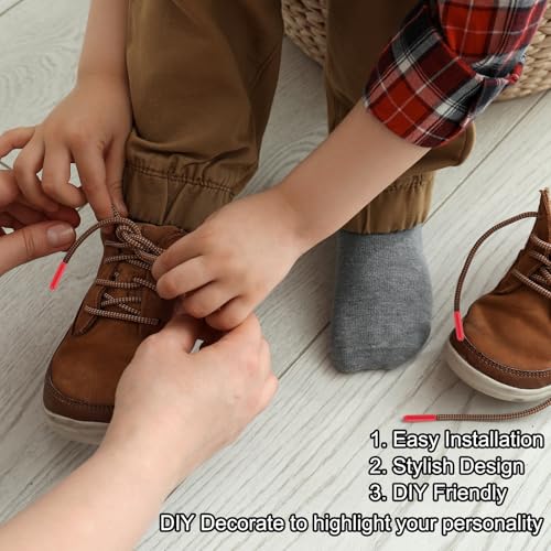 12 st. Schoenen Tips met schroef, Legering 25mm Cilindrische Agliets Schoenen Kant Cords End Tip Cap vervanging 5