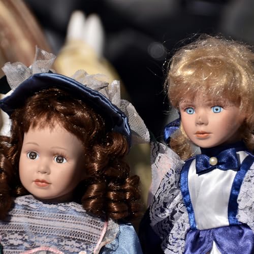 24mm Poppenogen, 4PCs Realistische Acryl Ogen Plastic Halve Ogen voor Poppen Maskers Halloween Props Art Craft, Blauw Groen/Blauw Grijs 5