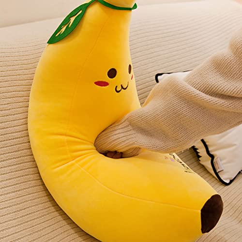 Plush knuffelspeelgoed, banaankussen, Kawaii banaan kussen lange banaan pluche speelgoed, pluche kussen, banaan, pluche speelgoed, cartoon pop, gevulde pluche banaan kussenspeelgoed, geschenk voor kinderen