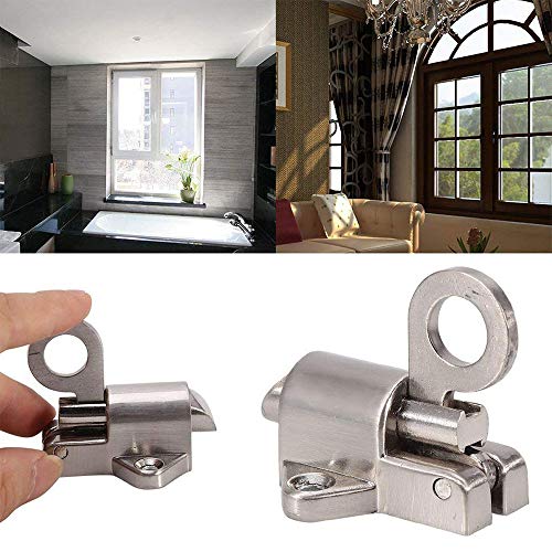 BETOOL Slide Barrel Deur Bolts, 1pc Bolt Latch Lock Silver Grey Aluminium Deur Kleine Dikke Latch Security Guard voor thuis Badkamerdeur 4
