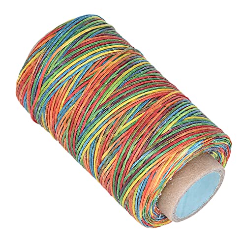 Kunstmatige Tendon Synthetische Tendon Hoge sterkte Polyester 250 Meters 150D Lederen Flat Naaien Thread Hand steken Waxed Thread (Natural Color) (Kleurrijk) 4