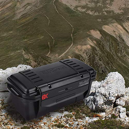 Kleine waterdichte Schokdichte Luchtdichte Survival Box opslag container geval dragen geval Zwarte droge opslag doos voor vissen, Cam Wandelen buiten activiteiten