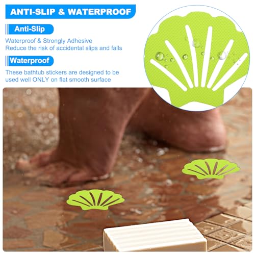 Non Slip Stickers voor Badkuip 90 x 6 cm, 12 stuks Beschermende douche Vloer anti-slip Stickers met lijm Stickers Scraper voor Badkuip, Douche, Vloertrappen, Transparant 5