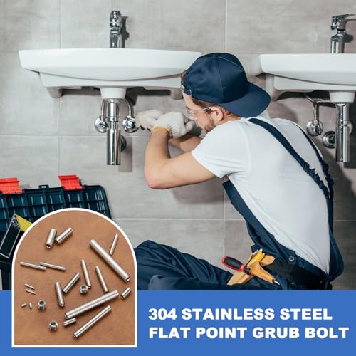 Set van 20 stuks Schroevenset, M6 x 18mm Hexagon Schroef 304 Roestvrij stalen Socket Hex Threaded Pins voor de deurhouder Tik op Lamp Reparatie 5