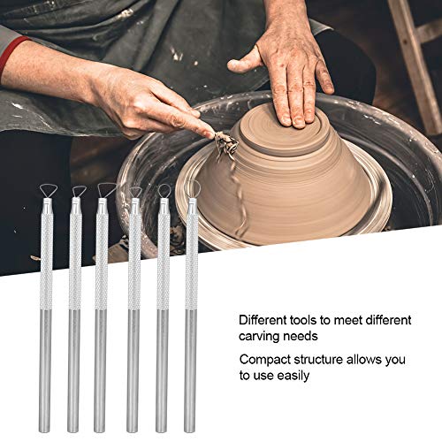 Clay Scraper, 1 Set 6 stuks Clay Sculpting Tools Aluminium Klei Keramiek Poterij Vormen Pen DIY Craft Art Projecten Supplies, Sculpture Shaping Tools