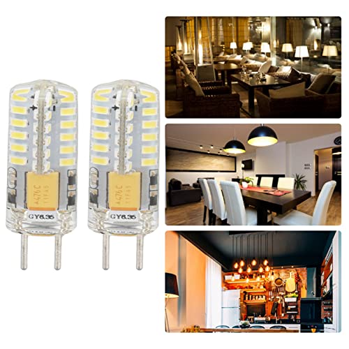 12V 2PCS GY6.35 Lamp vervangende oogbescherming 6000K 3W 48 LED-lamp bol energiebesparing voor Chandelier Tafellamp 3