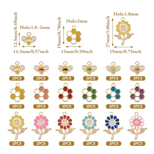 Kleurrijke Legering Emaill Goud Vergulde Hangers voor sieraden oorbellen armbanden ambachtelijke Legering maken 4