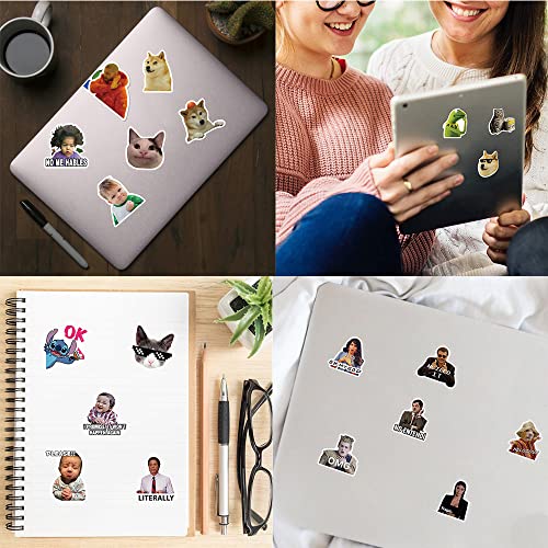 Meme Sticker Set Stickers Kinderen Tieners 100 stuks Grappig Memes Waterdichte Vinyl Stickers Laptop Skateboard Koffer Helm Auto Fiets mobiele telefoon Motorrijwiel Bike Scrapbook Cadeaudagboek