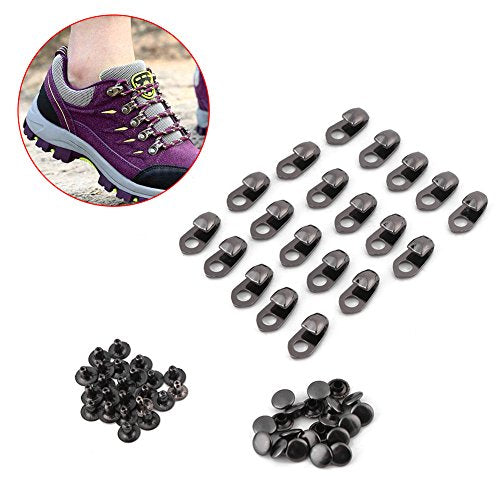 20st Schoenkappen Gesp Haakjes met Rivets Double Cap Boot Tip Rivets Decoratie voor Reparatie Kamp Hike Klim Accessoires 3