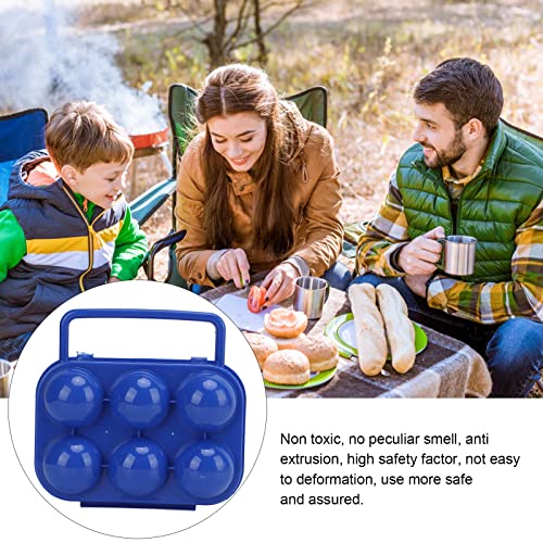 6 Grid Egg Box, Portable Egg Carrier Case Camping Egg Holder Opslag Box voor Outdoor Camping Picnic 5