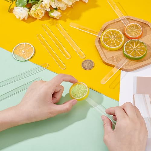 100 stuks ijssticks, 4,5 inch herbruikbare cakesicle Sticks acryl cakesicle Sticks voor snoep, ijs, taart, snacks, feest, DIY Ambachten 3