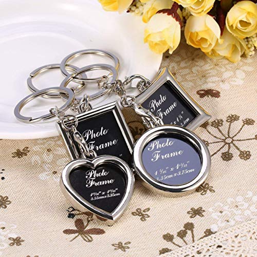 Cadre Porte-clés, Yosoo Mini Creative En Alliage De Métal Boucle Photo Cadre Photo Porte-clés Porte-clés De Voiture Chaîne Anneau Porte-clés, Black 5