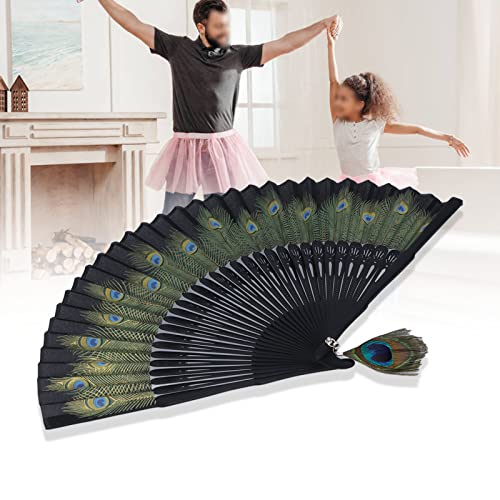 Bamboe Ventilator, veelgebruikte vouwventilator Foldabe Portable voor kleding decoratie voor dans prestaties geschenk 5