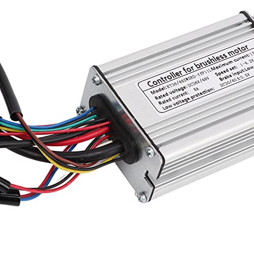 Bike Motor Controller, KT 17A Controller 36V 48V Motor Controller Vierkante golf met dubbele einden String Lights SM-aansluiting voor 350W Motor 4