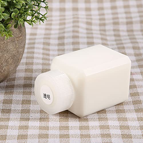 Plastic fles met lederen randolie (60ml) - Handgereedschap voor het verzegelen van lederen randen, aangeboden in meerdere kleuren (transparant) 3