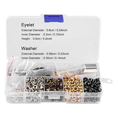 3Stuks Naaldwerk gereedschap set Eyelet Grommet Set Wassers bevestiging voor lederen ambacht Kleding Naaien Accessoires Naaldwerk gereedschap set 3mm*420Stuks