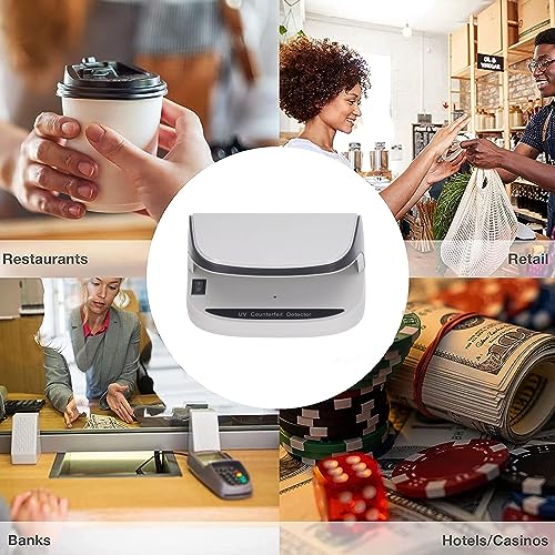 Automatische UV-geldtester voor vals geld met compact en draagbaar ontwerp, duurzame LED-lamp en ruime ruimte voor het controleren van facturen, paspoorten 4