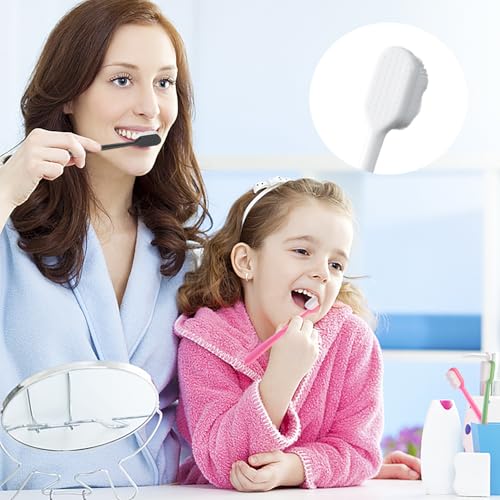 8st Zachte borstel tandenborstel, handtandenborstel met 10000 borsteltjes, extra zachte tandenborstel voor gevoelige borsteltjes, Micro Nano handmatige tandenborstel Soft Bristles 3