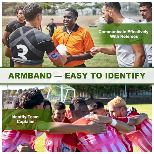 Voetbal Captain Armband, 10 stuks Captain Armbanden voor Voetbal Elastische Captain C Armband Sport Captain Armbanden voor de jeugd Volwassen Voetbal Team Training Grey 4