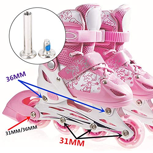 10 st Inline Skate vervangende lagers Schaatsschroeven OD 6mm rolschaatsen vervangende Skate wiel assen 3