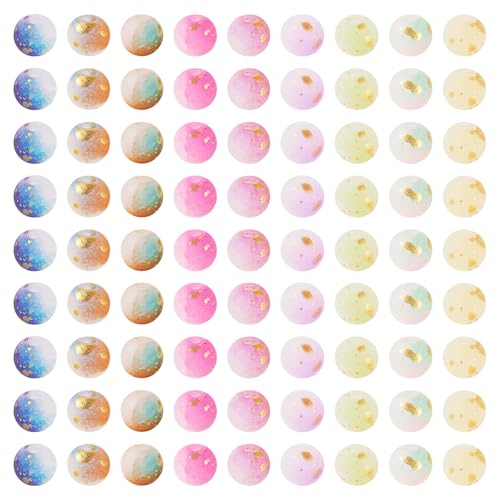 540st matglas kralen: 6mm ronde multicolor kristal kralen voor sieraden maken