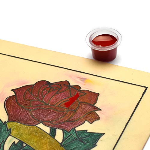 Verpakking van 300 Medium Tattoo Colour Caps Transparante Plastic Tattoo Ink Pigment Cups voor Naald Tip Grip Tattoo Accessoires Pack van 300 3