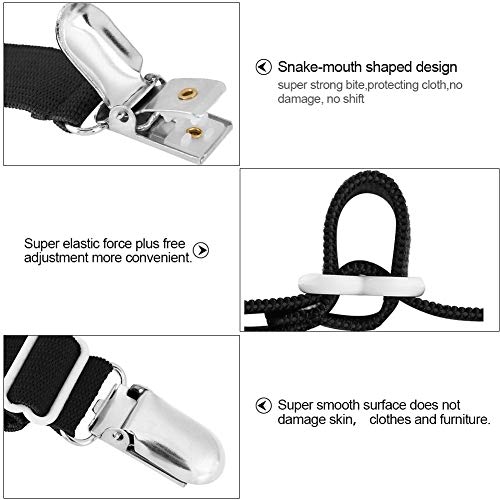 Sheet houder Bed Sheet Clip verstelbare bevestigingsmiddelen Suspenders Band Band Hoekhouder Elastische Grippers Matras Pad Hoes Sheets & kussenslopen 3
