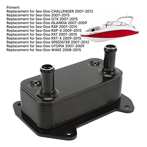 Motor Oliekoeler, Jetski Motor Oliekoeler Aluminiumlegering 420888852 Vervanging voor Sea-Doo Challenger RXP GTS GTX
