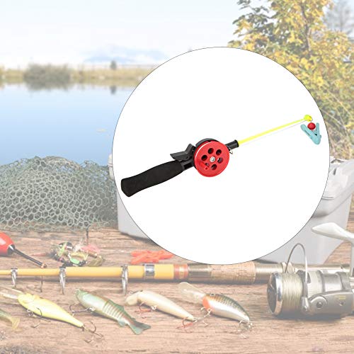 Kinder Fishing Rod, Pack van 2, ABS Krab Ice Rods, 4.5 m Bar, Nylon Cord met Garnalenclips, Willekeurige Kleur 4