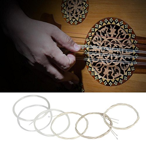 Old Saiten, Nylon versilbert Kupferlegierung klar Normalspannung Oud Saiten Set Zubeh?r(12 snaren) 3