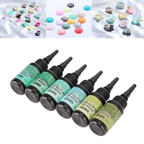 UV Harsset met kleurrijke Glitter en Epoxy Drop voor handgemaakte sieraden - voor DIY- en kunstprojecten (#3) 4
