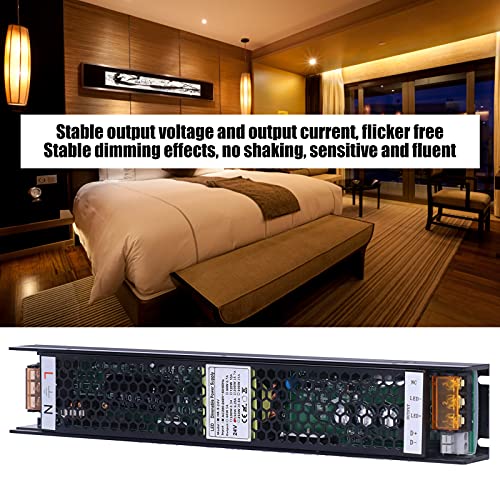 LED Dimbare voeding, Slim Triac en 0-10V Dimmen, schieten en overbelasting bescherming, Flicker gratis, 150W PWM Type voor binnen leds (24V 6.25A) 4