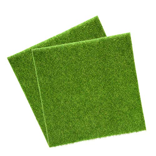 2 maten synthetische kunstgras mat groen non-woven stof nep gras gras gras tapijt gazon tuin Micro Landschap Ornament Home Decor Tapijt voor Huisdieren(30 * 30cm)