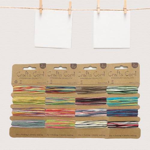 4 PCS kleur verloop koord voor armbanden, Vlas koord, armband koord, 1mm Craft Cord, voor ketting, armbanden, enkelbanden en oorbellen 4