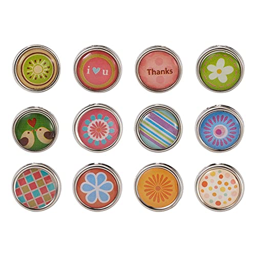 140 st. Mini Brads Metaal Papier bevestigingsmiddelen Gemengde patronen Split spelden voor Office Scrap Boeking Papier Foto Album Kaarten Stempelen