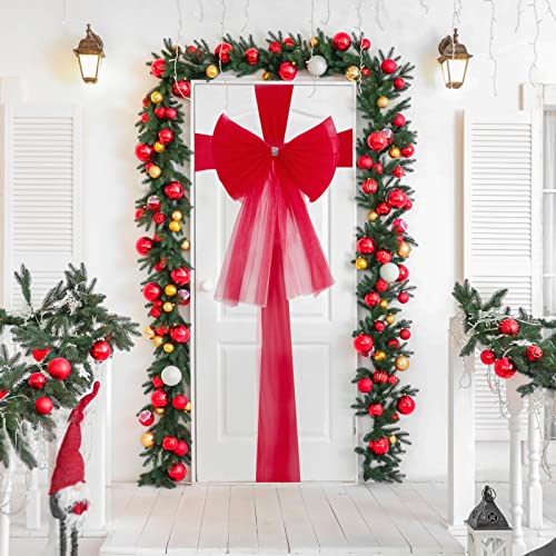 10 yards * 30cm tulle roll rood glitter lint tafel loper decoratie Kerstmis afstuderen bruiloft DIY gast geschenken snoep tutu 4