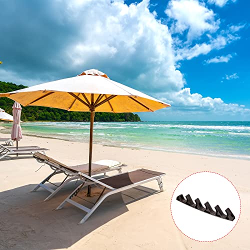 Chaise Adjustment Bracket, 4Scs 5 posities Gazon Tuin Multi-Position terug Support Richter voor Outdoor Lounge Patio, Bruin 5