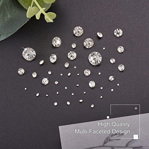 2600st Crystal Pointed Back Rhinestone Glas Facet Diamond Clear Facet Diamond Cabochons 7 Maat Verfraaiing Lose CZ Rhinestone voor Nagel decoratie kunst sieraden maken