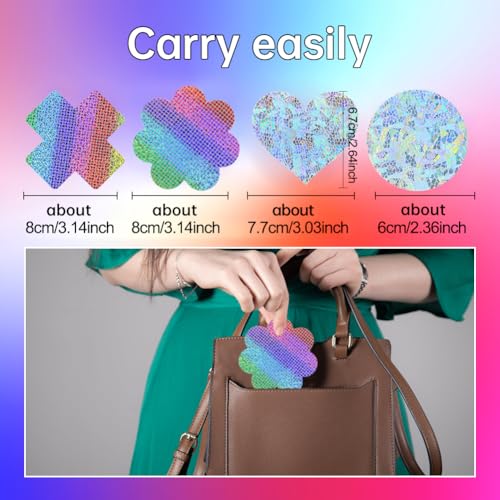 Tepels Cover Zelfklevend Grappig Gepersonaliseerd Sexy Satijn Onzichtbare Borst Bloemen Tepels Stickers 4 paar 5