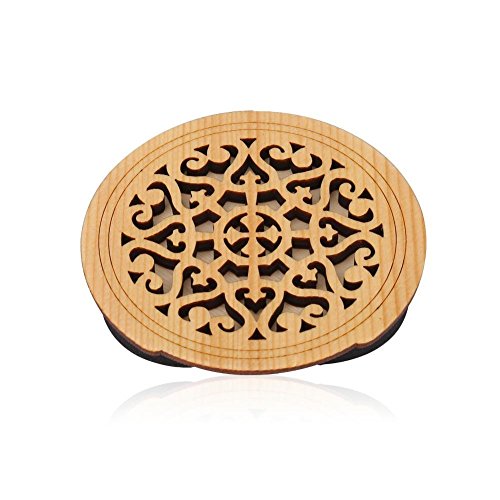 Guitar Soundhole Cover, Wood + Sponge Guitar Sound Hole Cover Block Protector Replacement for Acoustic Classical Guitar 41" (#) 5
