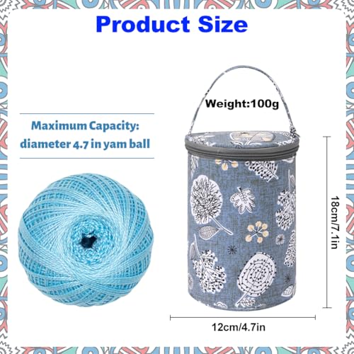 Gebreide tassen, draagbare tassen voor garenopslag, middelgroot formaat, ritshaaktas, voor garen naalden, regelaar 5